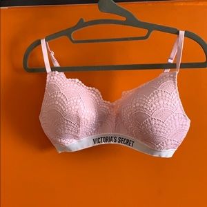 Victoria’s Secret pink lace bra size 32d